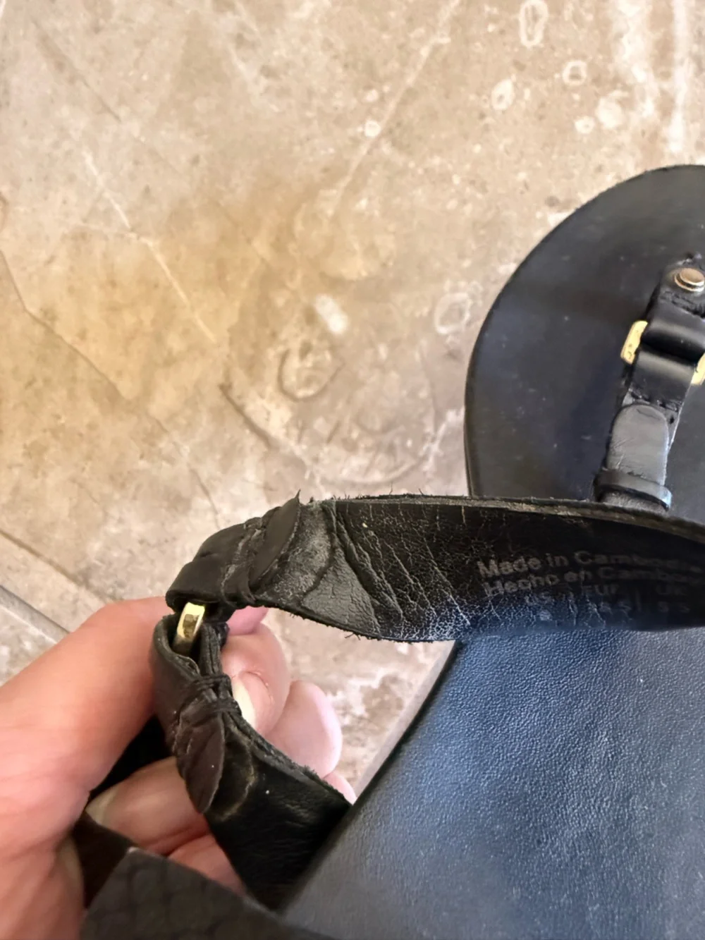 Aldo black sandals Size 8